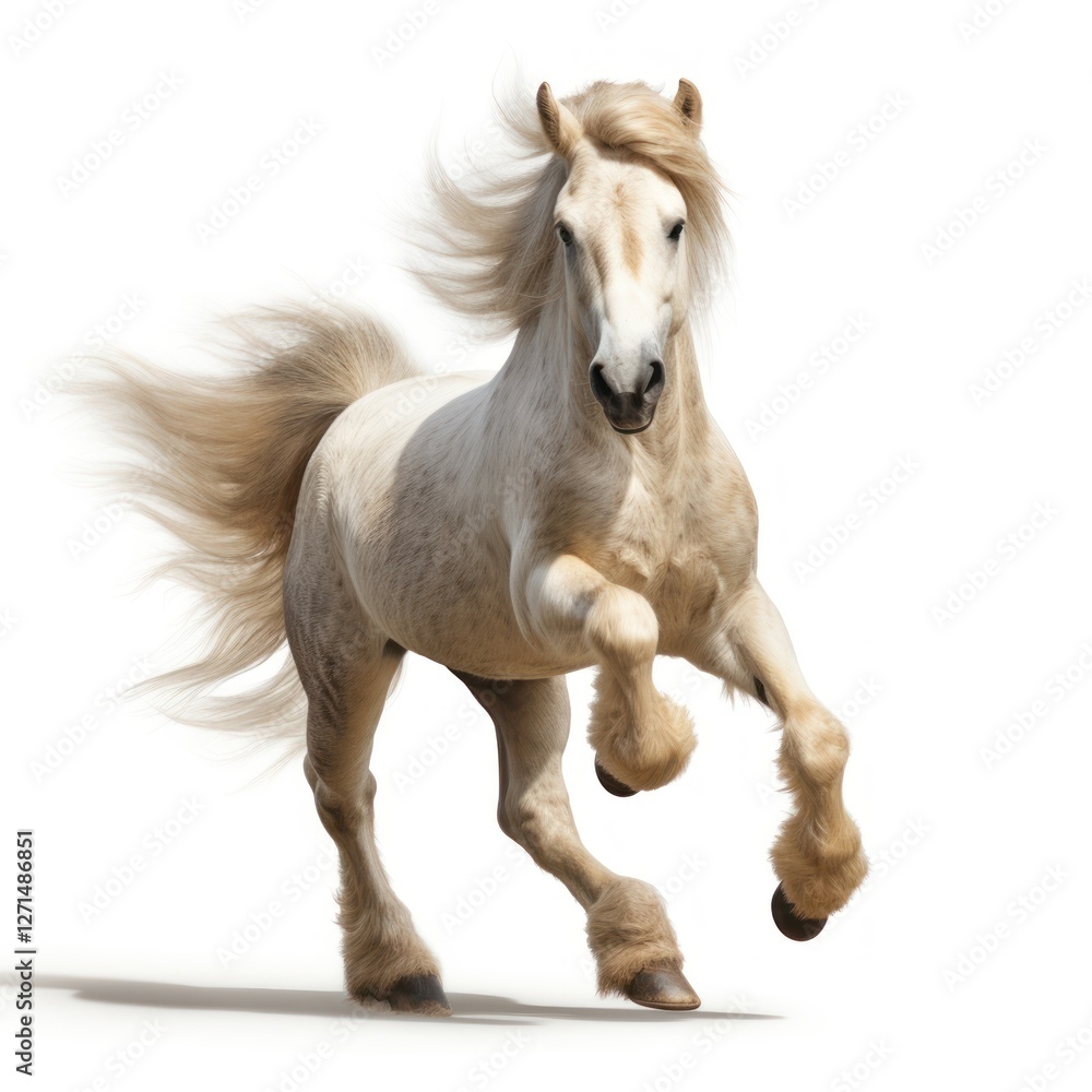 Obraz premium Happy smiling dancing horse stallion mammal animal.