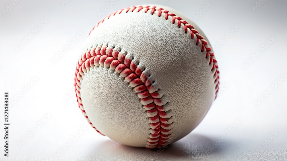 Sharp focus, blurred background. Baseball tilt-shift close-up. Sharp focus, blurred background. Baseball tilt-shift close-up.