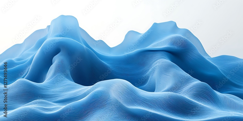 Obraz premium Abstract Blue Fabric Texture (1)