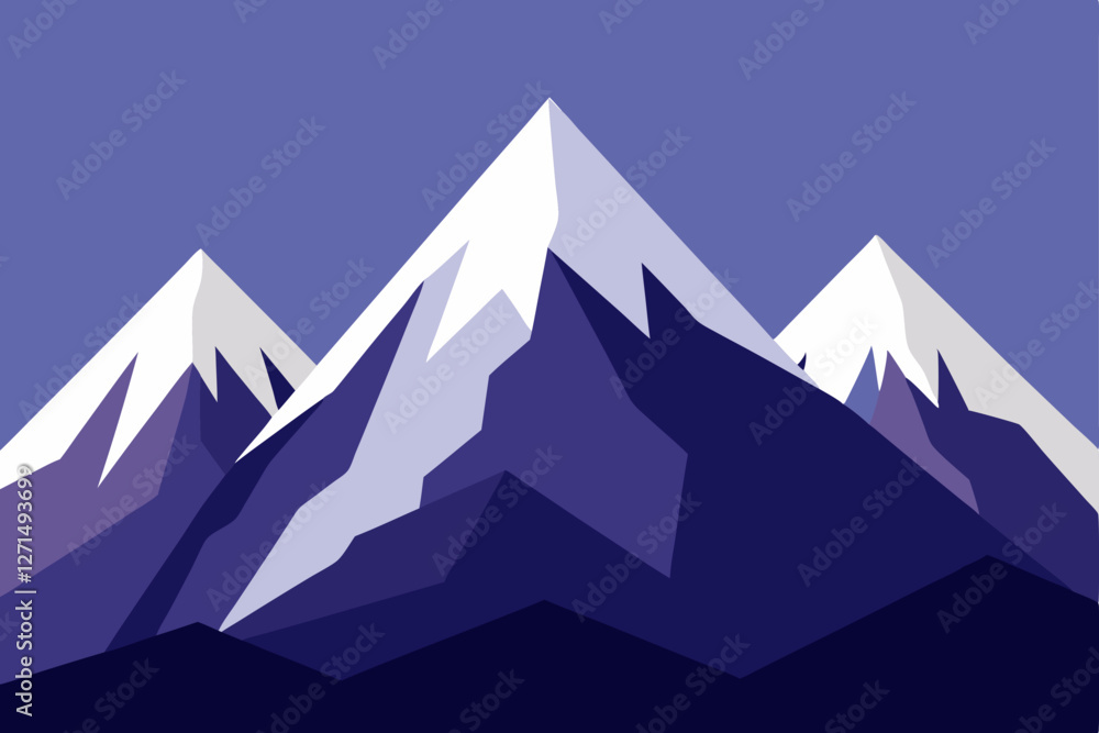 Fototapeta premium mountain landscape with snow