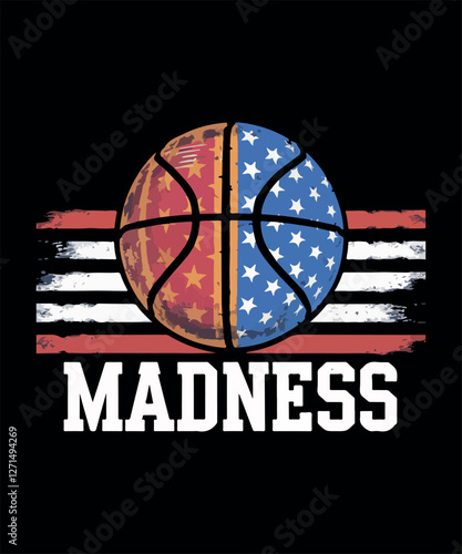 "Madness T-Shirt Design – Unique & Trendy Graphic Tees for Bold Styles"