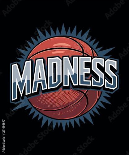 "Madness T-Shirt Design – Unique & Trendy Graphic Tees for Bold Styles"