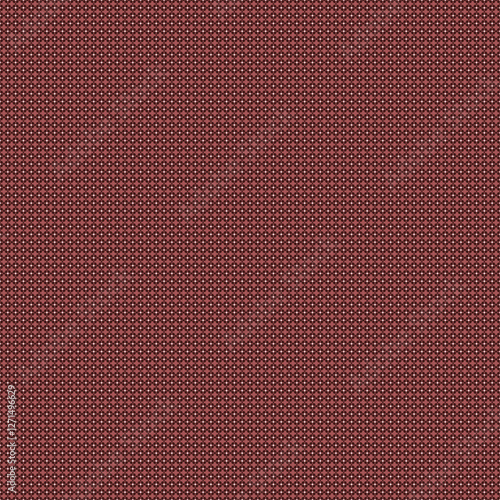 Seamless Geometric Pattern with Retro Circles on Warm Red Background