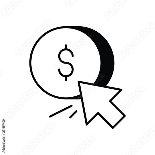 Pay Per Click vector icon