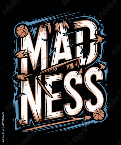 "Madness T-Shirt Design – Unique & Trendy Graphic Tees for Bold Styles"
