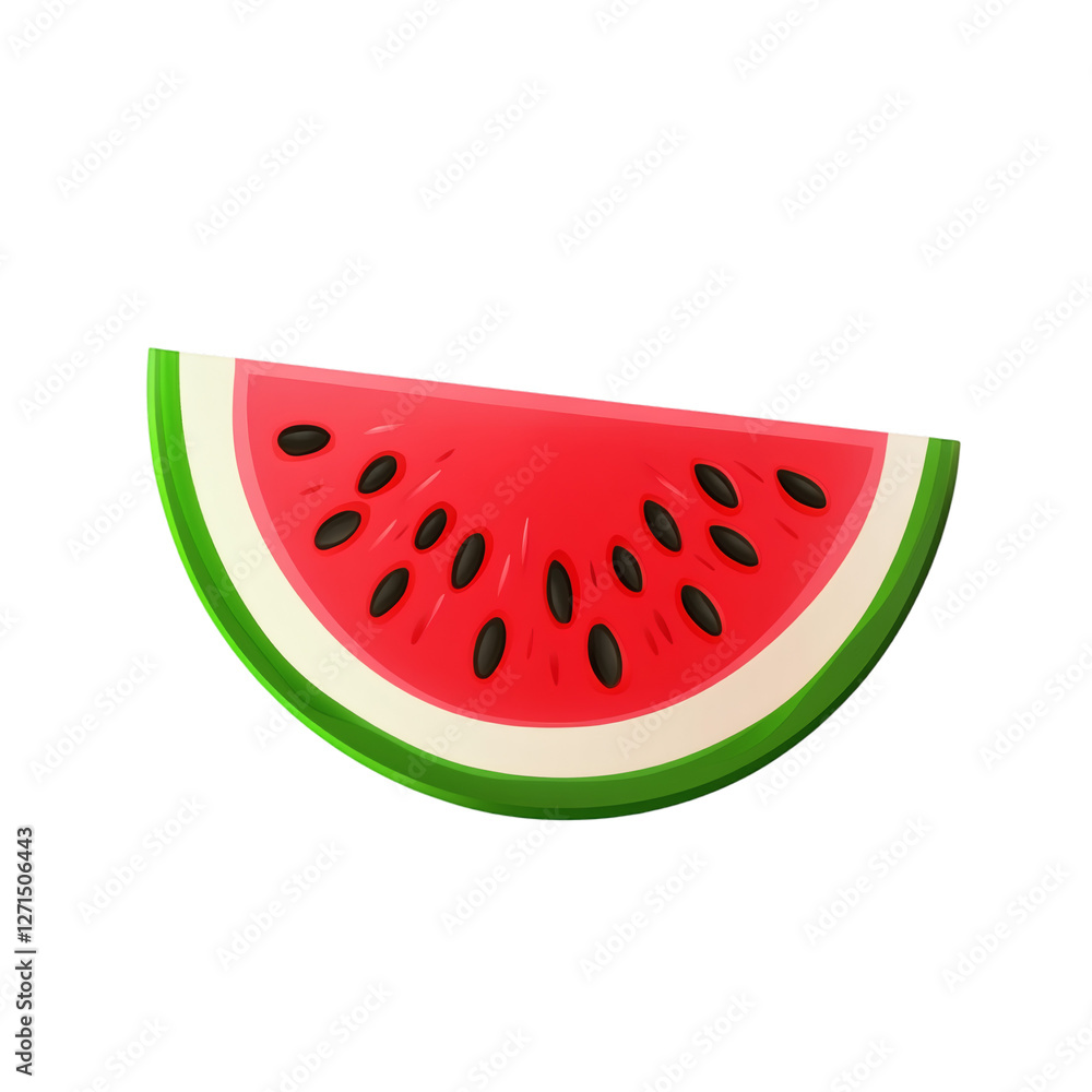 Illustration of a watermelon isolated on transparent background Illustration of a watermelon isolated on transparent background