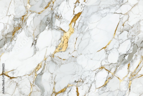 Textura abstrata de mármore com detalhes em dourado, cinza e branco, em padrão seamless, criada com IA generativa, ideal para design de interiores e superfícies sofisticadas