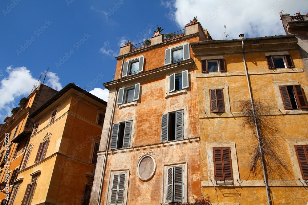 Fototapeta premium Borgo district in Rome city, Italy. Architecture of Rome, Italian capital city.