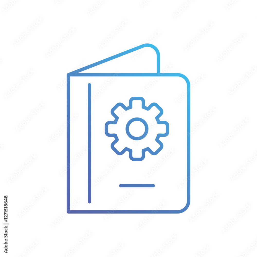 Seo Passport vector icon Seo Passport vector icon
