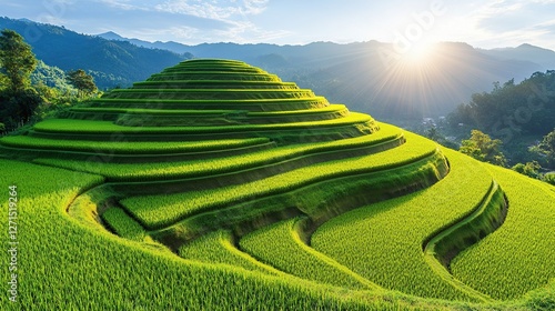 Golden Hour at Mu Cang Chai Rice Terraces