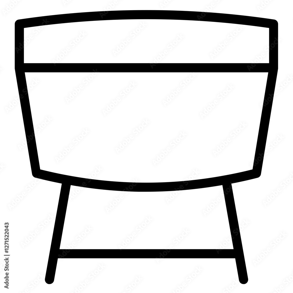 Gateleg Kitchen Table Line Icon Gateleg Kitchen Table Line Icon
