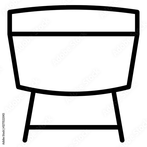 Gateleg Kitchen Table Line Icon