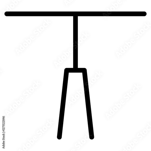 Round Table Dinimg Line Icon