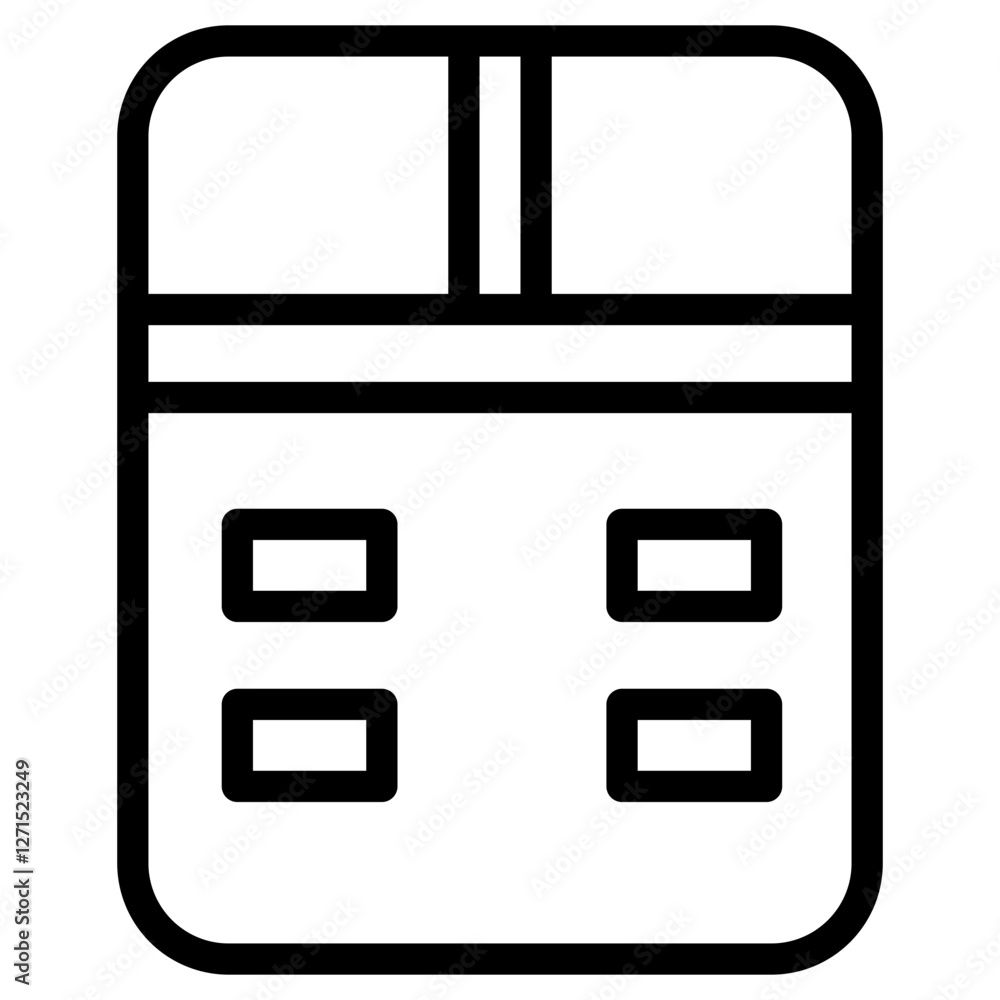 Table Spreadsheet Data Line Icon Table Spreadsheet Data Line Icon