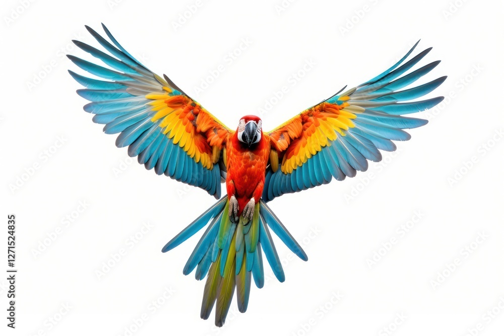 Fototapeta premium Animal parrot macaw bird.