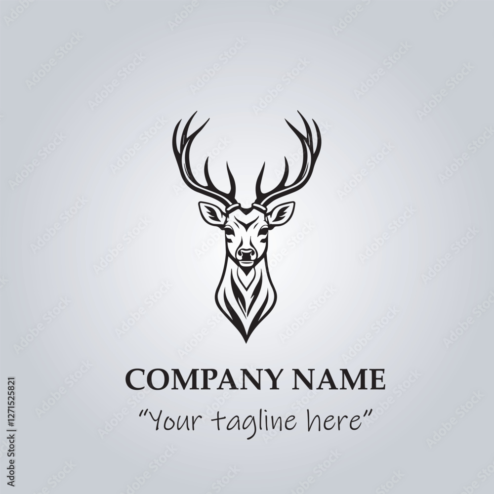 Head of Deer logo company design vector illustration
Head of Deer logo company design vector illustration