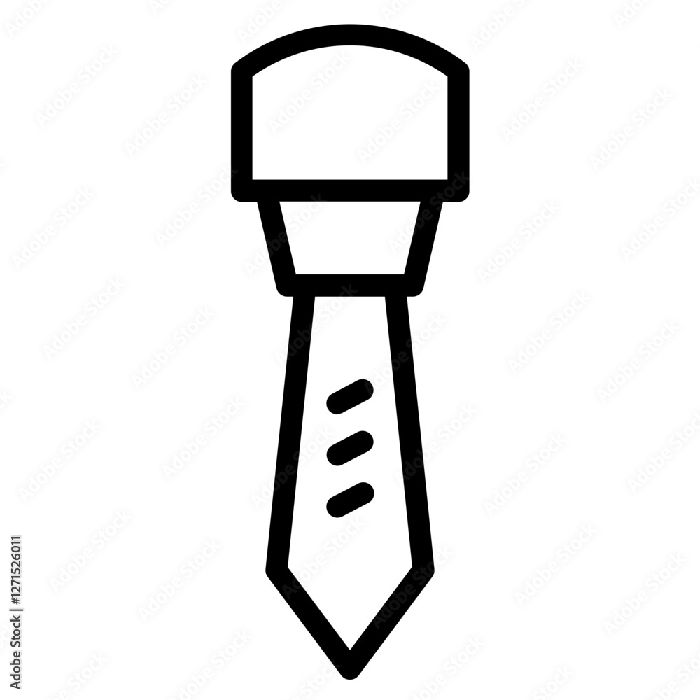 Tie Man Fashion Line Icon