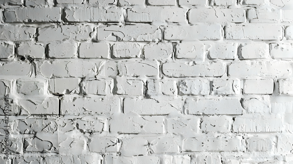 Textured white brick wall with uneven surface, suitable for backgrounds and design projects Textured white brick wall with uneven surface, suitable for backgrounds and design projects