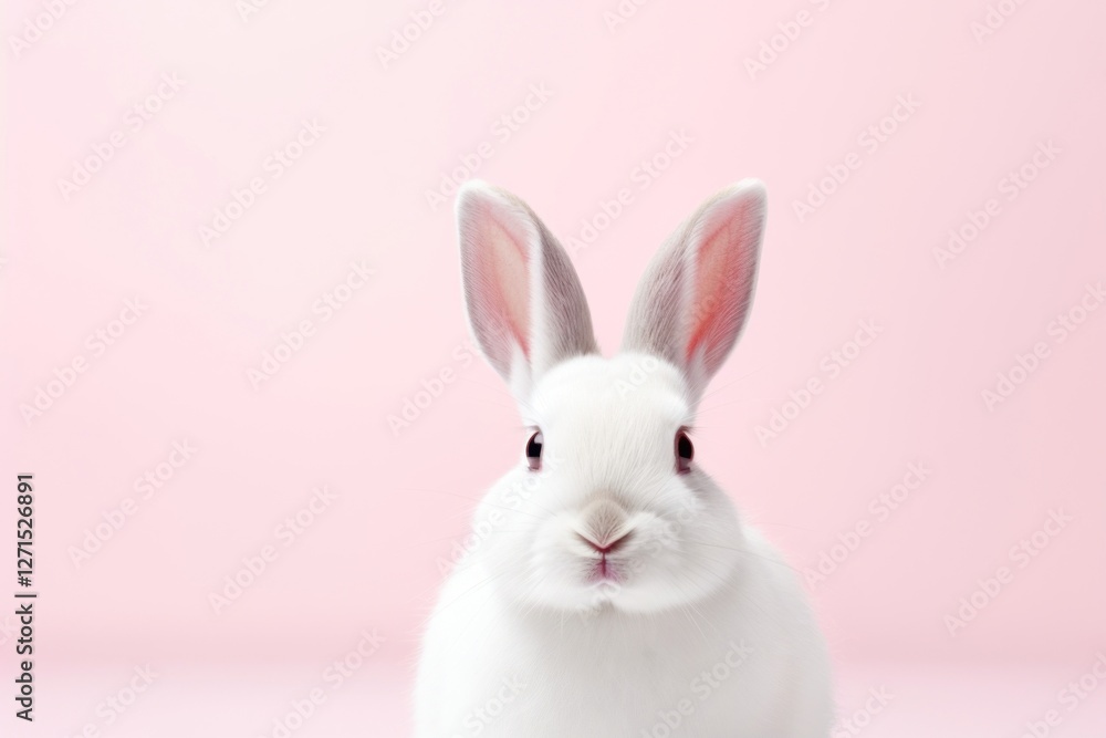 Fototapeta premium Rodent animal mammal white.