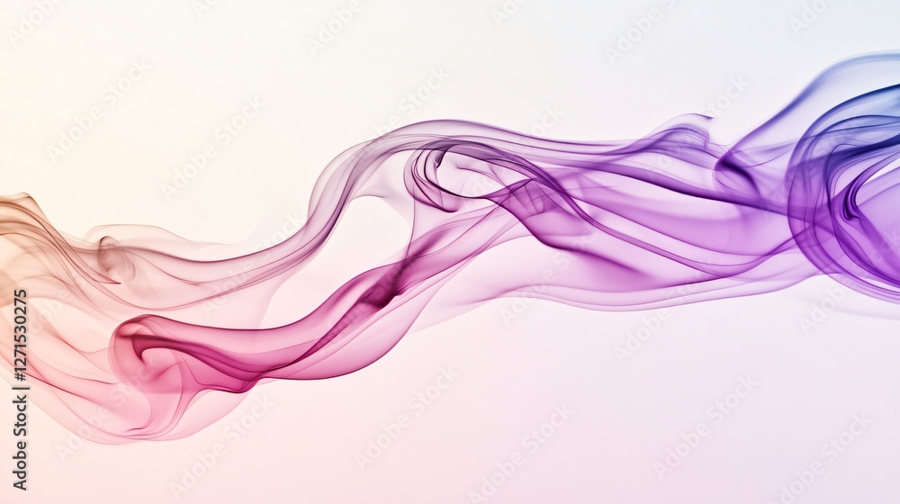 Fototapeta premium A Dance of Pale Pink to Magenta Smoke Creating a Light Elegant Atmosphere