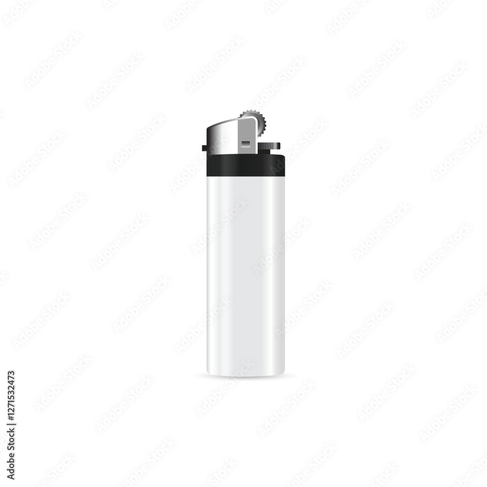 Lighter vector icon. Manual, gas lighter in 3D style. Lighter vector icon. Manual, gas lighter in 3D style.