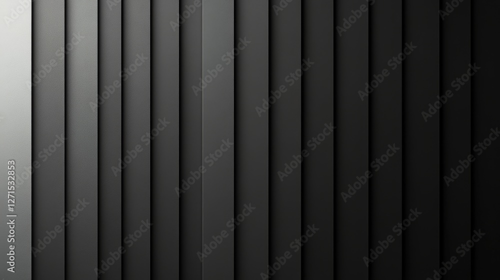 Obraz premium Deep Charcoal Gradient Background with Smooth Transitioning Stripes