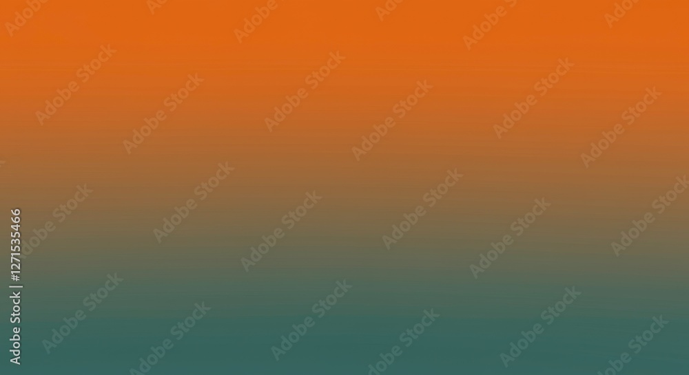 Obraz premium Gradient Abstraction: A captivating gradient of orange to teal hues creates a visually stunning and minimalist backdrop.