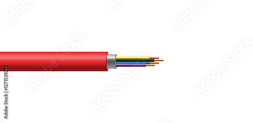 Copper wire vector, Electric copper wire vector illustration.