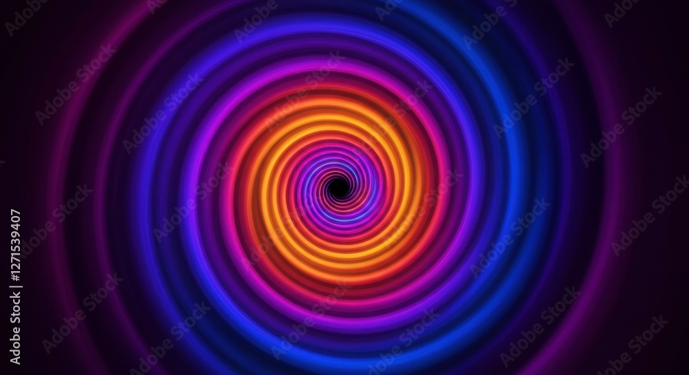 Hypnotic Spiral: A mesmerizing digital art piece, a vibrant spiral in vivid hues draws the viewer into its captivating vortex, creating a sense of depth and illusion. Hypnotic Spiral: A mesmerizing digital art piece, a vibrant spiral in vivid hues draws the viewer into its captivating vortex, creating a sense of depth and illusion.