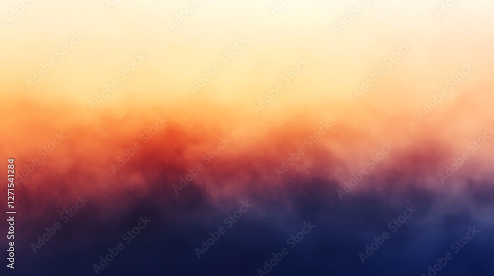 Warm Desert Dusk with Muted Orange Gradient Over Sand Landscape Warm Desert Dusk with Muted Orange Gradient Over Sand Landscape