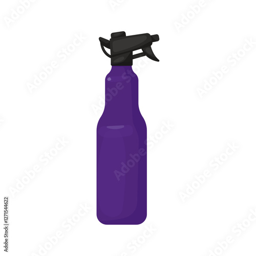 Sprayer for  barbers or hairdressers. Sprayer Bottle For Hairdressing In Beauty Salon Service. Professional hairstyling accessories for hair styling. Cartoon Vector flat illustration