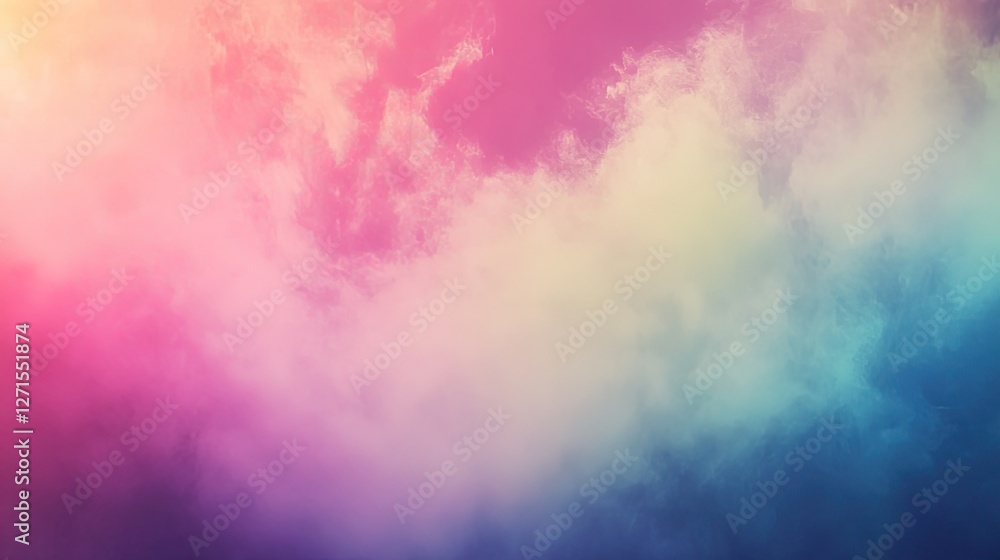 Obraz premium Dreamy Pastel Gradient, A Soft and Ethereal Blend of Hues for Backgrounds
