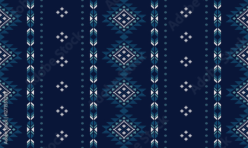 Southwest Aztec geometric Native American Mexican Navajo tribal ethnic boho indian texture ornament seamless pattern fabric colorful design vector for woven textile printing blanket rug carpet fashion