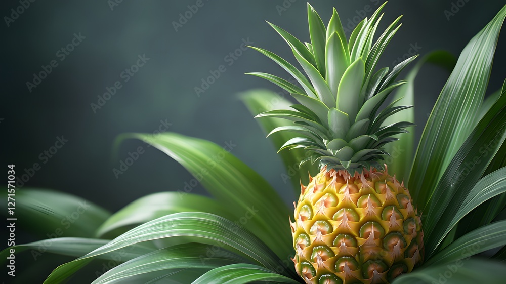 Fototapeta premium pineapple on the tree