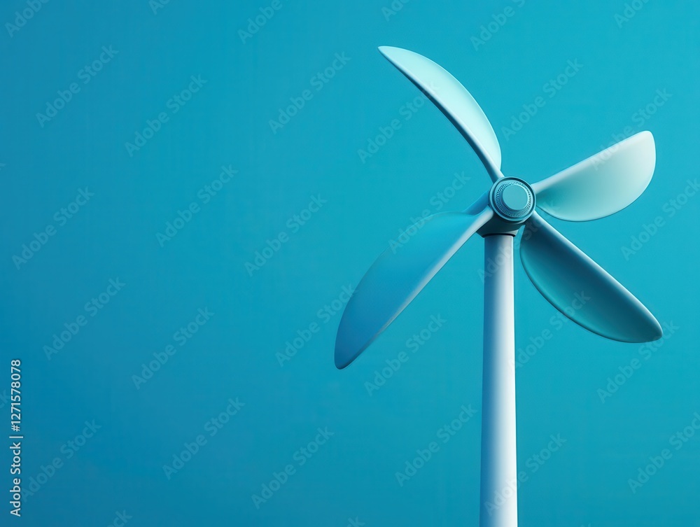 A futuristic windmill spinning with flowershaped blades, harnessing wind energy creatively A futuristic windmill spinning with flowershaped blades, harnessing wind energy creatively