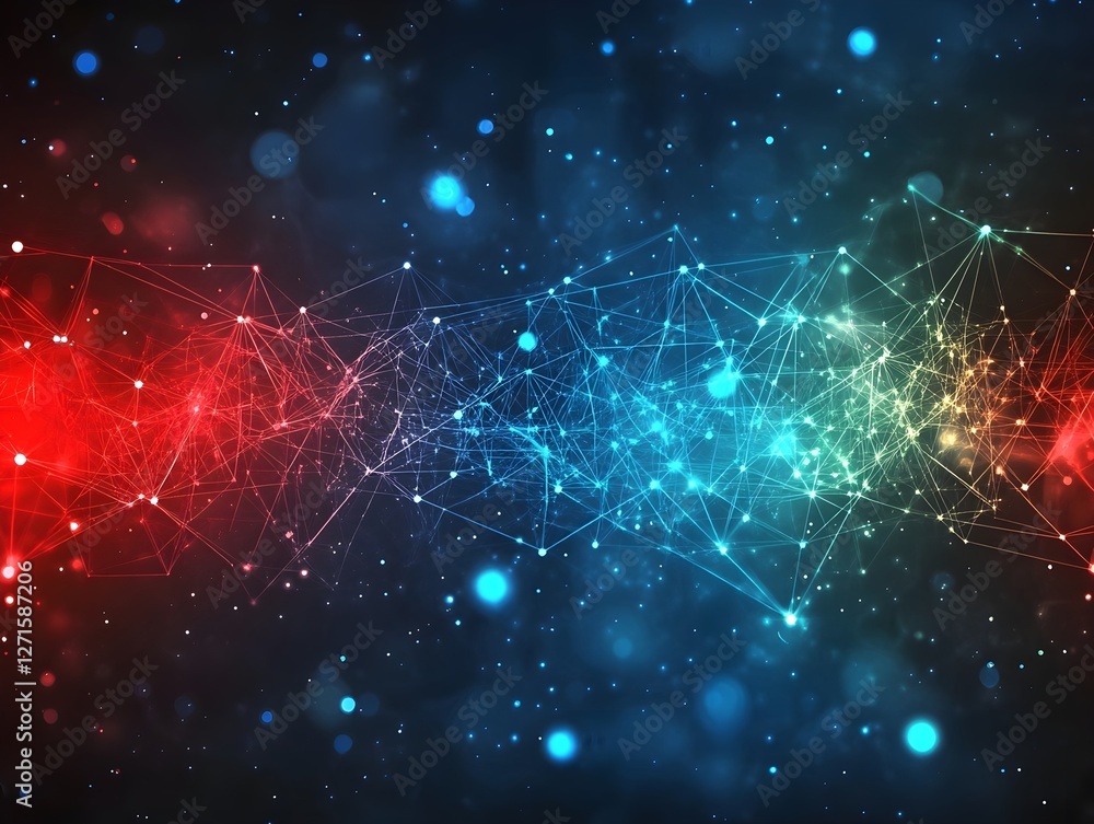 Digital background perfect for tech processes, neural networks, artificial intelligence, data transfer and encryption, digital archives, sound and graphic presentations, science, education Digital background perfect for tech processes, neural networks, artificial intelligence, data transfer and encryption, digital archives, sound and graphic presentations, science, education
