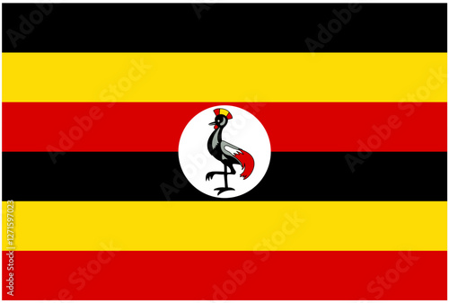 Flag of Uganda – Editable SVG Vector in High Resolution