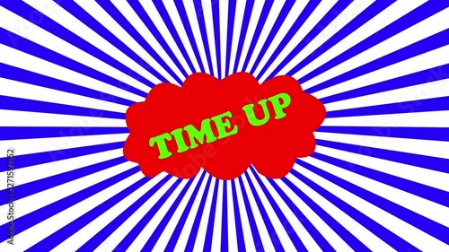 Wallpaper Mural Time up text animation with technology background... Torontodigital.ca