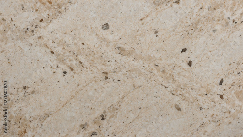 Coarse Textured Beige Granite with Brown and White Inclusions, Detailed Stone Surface, Top View