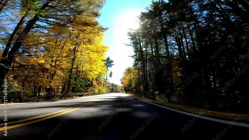 Catskill Driving 0790 Autumn New York Catskill Driving 0790 Autumn New York