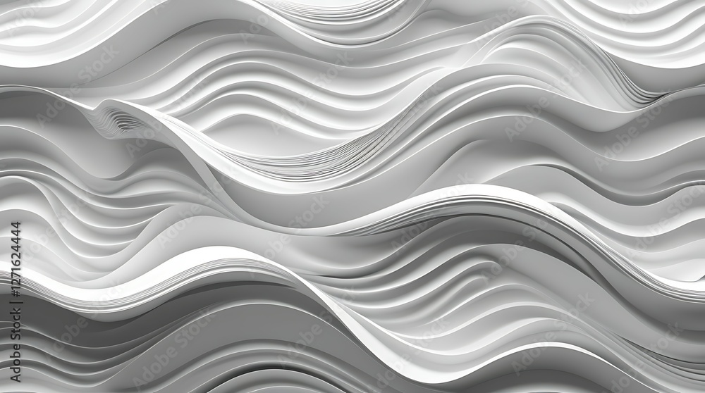 Fototapeta premium Elegant Wave Pattern Wall Art for Contemporary Spaces