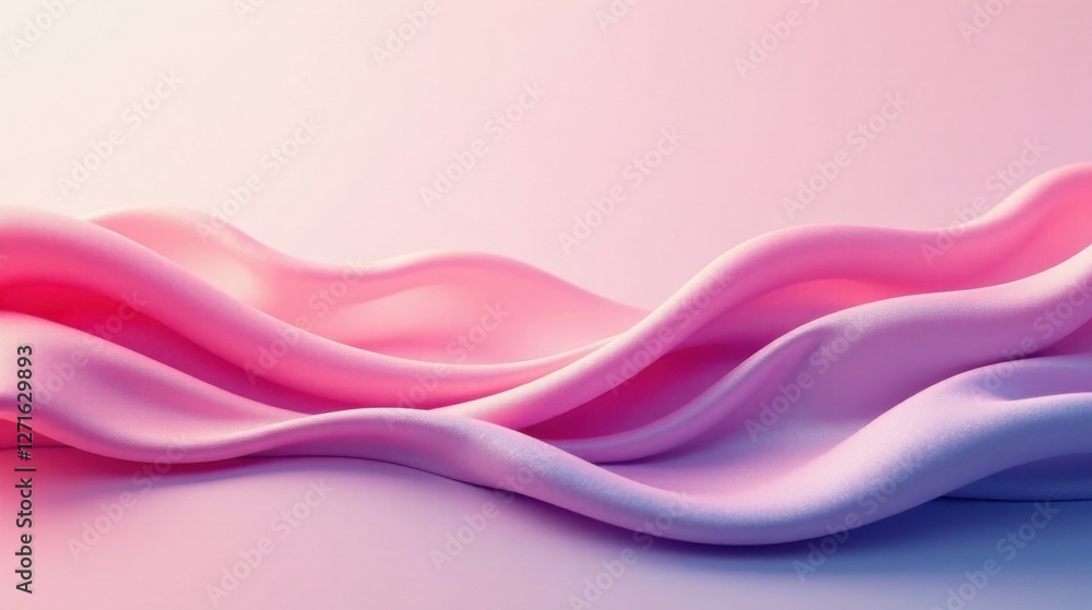 Abstract Draped Pink and Lavender Fabric with Gentle Undulations and Soft Lighting Abstract Draped Pink and Lavender Fabric with Gentle Undulations and Soft Lighting