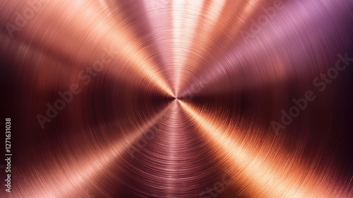 Abstract close-up of a polished metallic surface with swirling patterns and reflections, showcasing texture