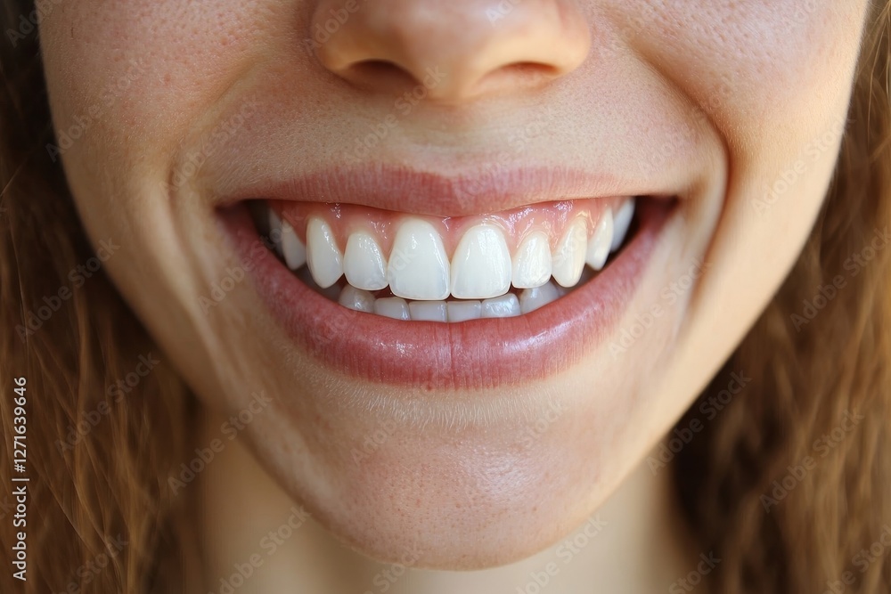 Obraz premium Woman Showing Swelling Of Her Gum, 