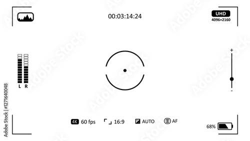 Camera recording screen overlay