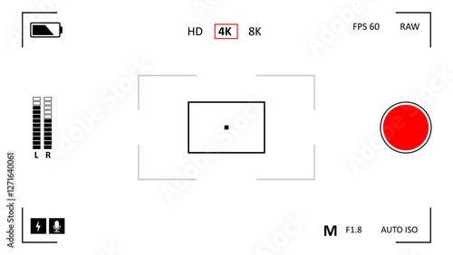 Camera recording screen overlay