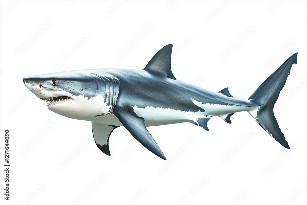 Shark isolated on a white background Shark isolated on a white background