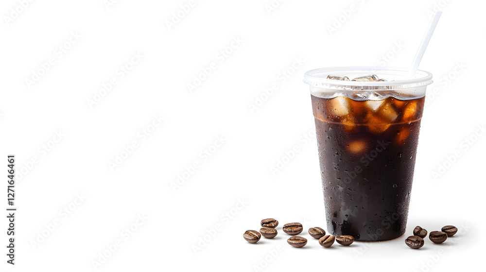 Large Cup of Cold American Coffee in a Plastic Cup Ready to Drink
Large Cup of Cold American Coffee in a Plastic Cup Ready to Drink