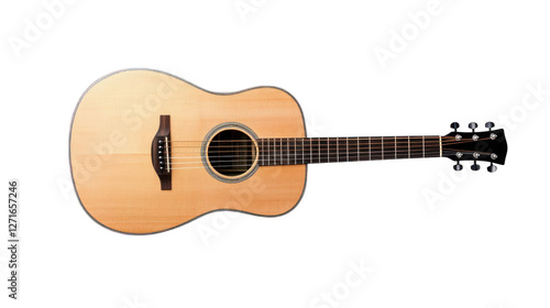 A guitar with a black pickguard and a black headstock