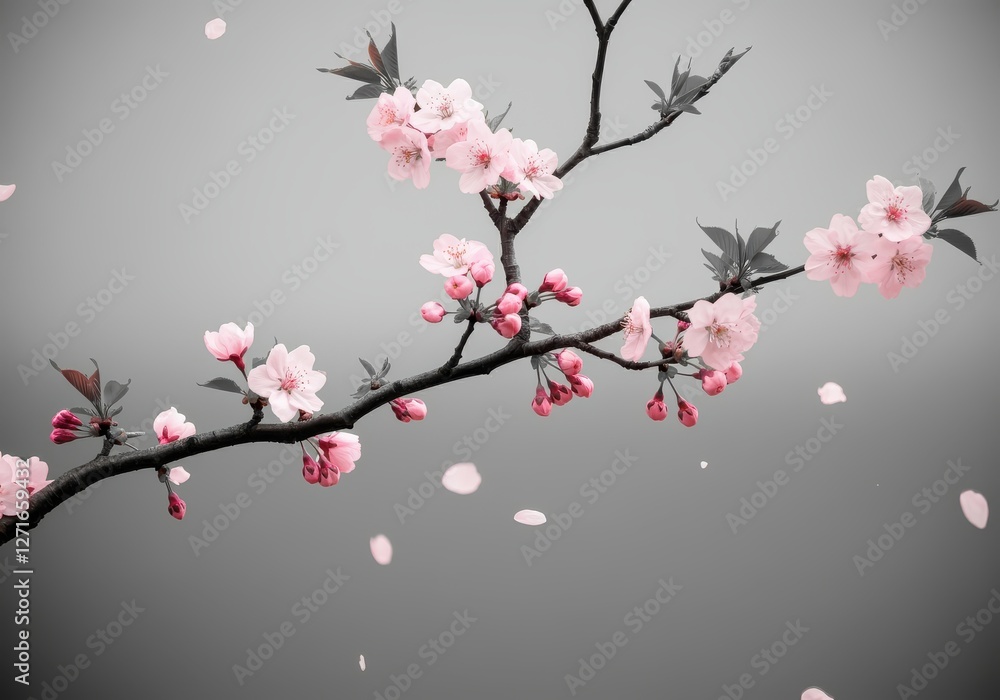 Naklejka premium Beautiful cherry blossom background 